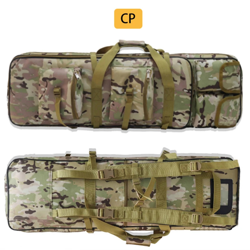 Sac de transport tactique camouflage CP avec poches et sangles robustes pour équipement militaire ou airsoft