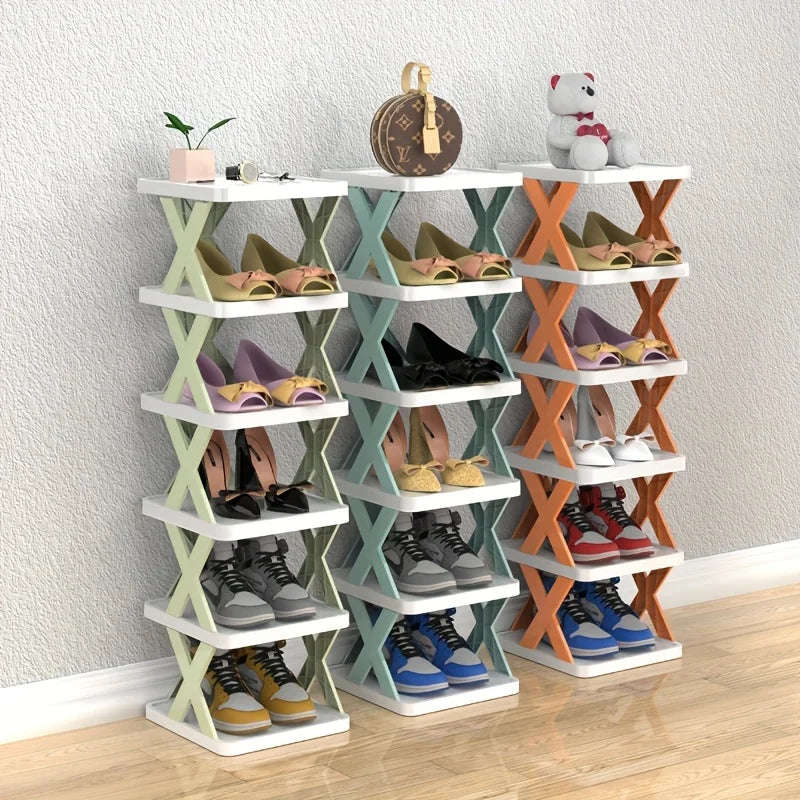 Nouveau range-chaussures à neuf niveaux 2026, range-chaussures vertical peu encombrant, range-chaussures haut et étroit pour entrées, facile à assembler