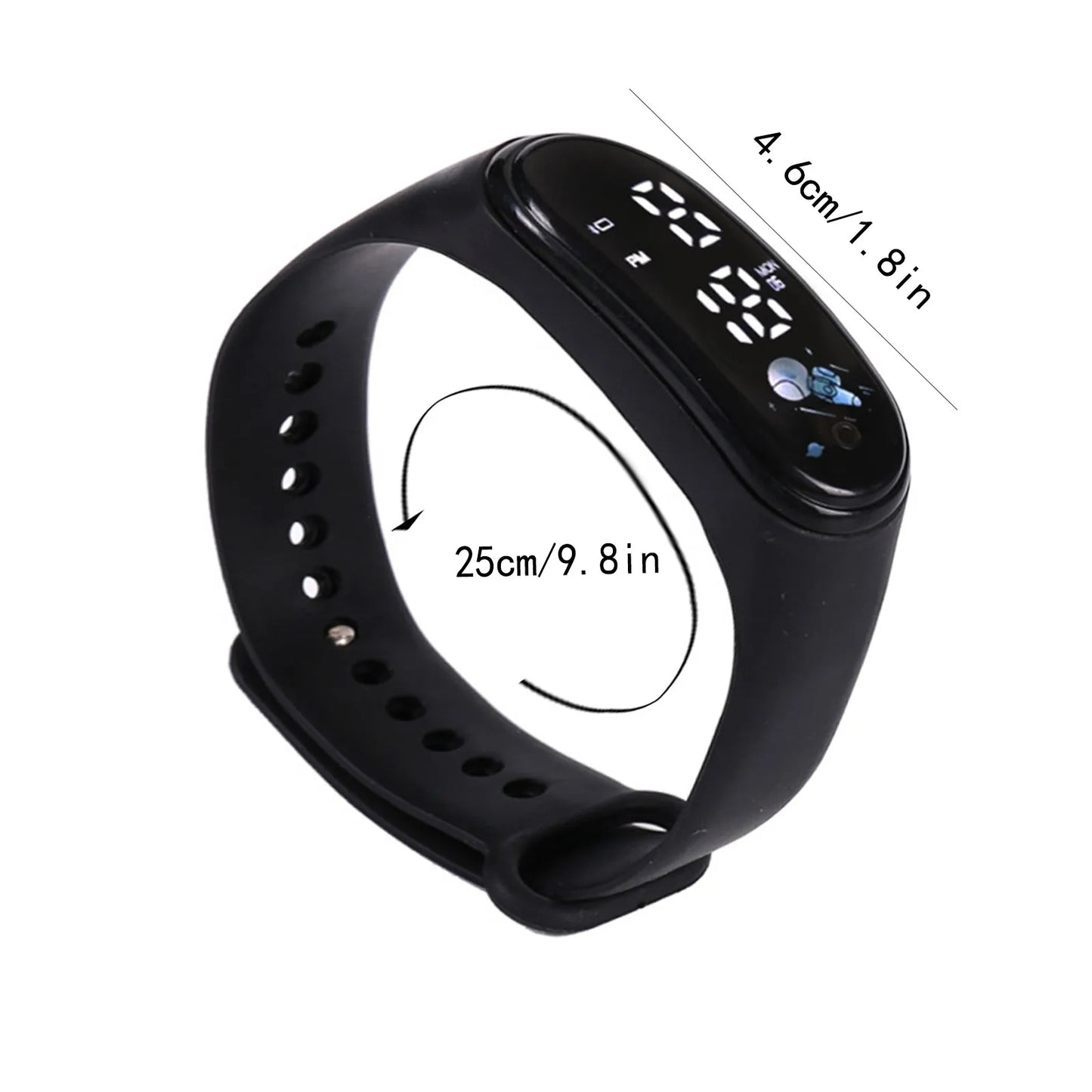 Montre connectée Kawaii pour enfants, mode, extérieur, étanche, sport, montres pour garçons et filles, montres numériques, silicone, montre enfant