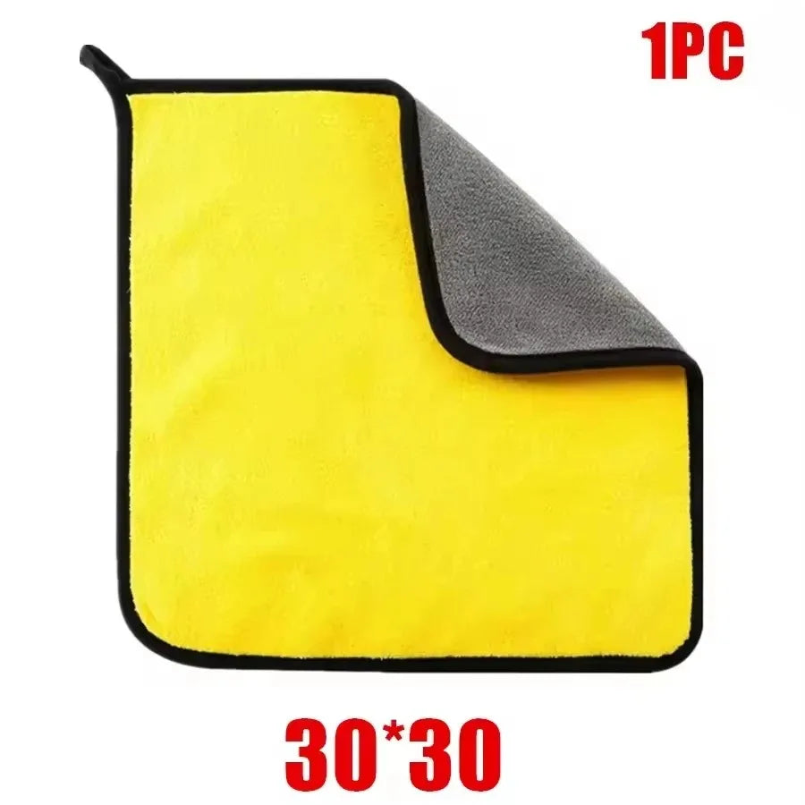 Serviette en microfibre pour le lavage de voitures 30x30CM, chiffon de séchage et de nettoyage de voiture, chiffon pour l'entretien
