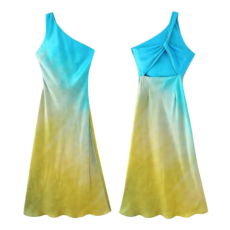Mini Robe Plissée à Col Diagonal pour Femme, Vêtement à Manches Courtes et Imprimé, Style Urbain, pour ix, Nouvelle Collection 2024