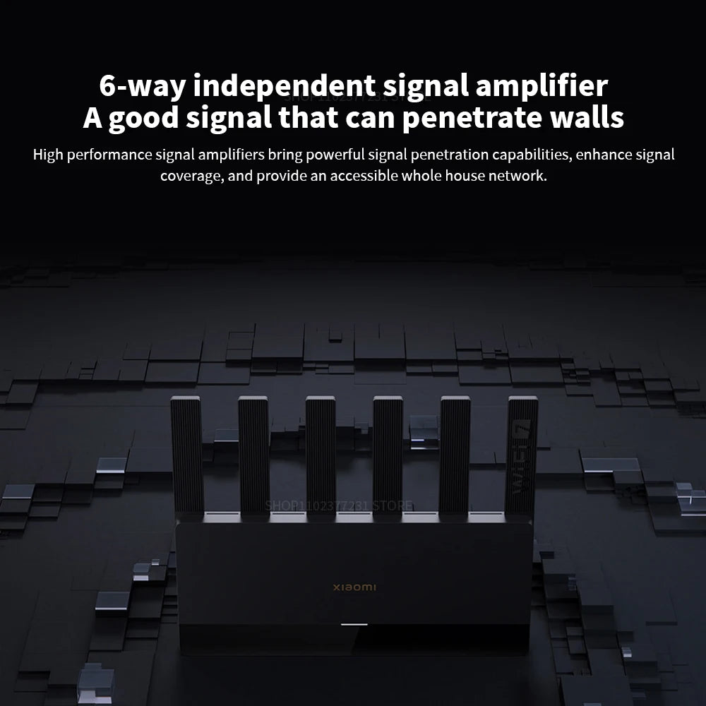 Routeur Xiaomi BE6500 Quad Nucleus Wifi7, port Ethernet 2.5G, double fréquence 2.4/5GHz, 6 amplificateurs de signal indépendants, Mesh 6500Mbps