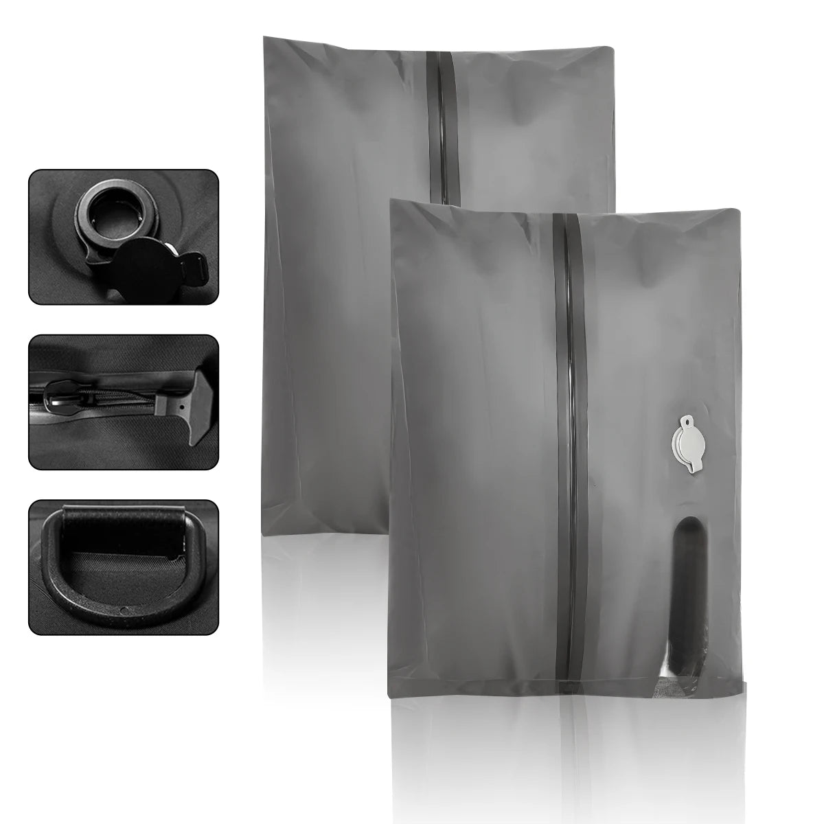 Sac de Compression sous vide, sac de rangement de bagages de voyage, sac de rangement de vêtements, sac d'air étanche pour sac à dos, sacs de cabine de Camping