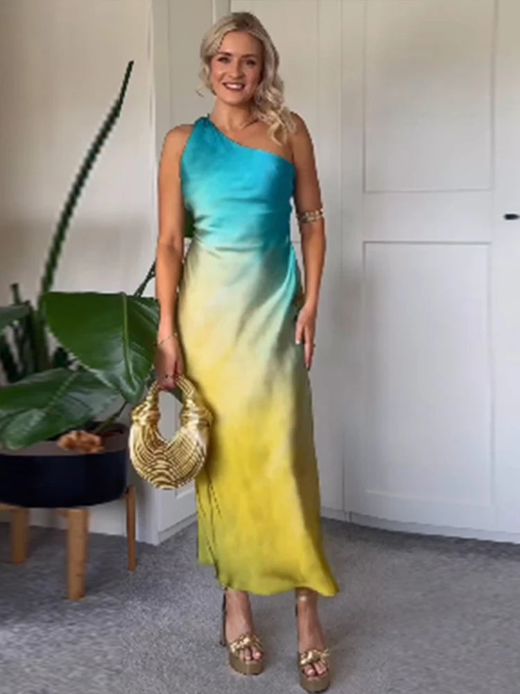 Mini Robe Plissée à Col Diagonal pour Femme, Vêtement à Manches Courtes et Imprimé, Style Urbain, pour ix, Nouvelle Collection 2024