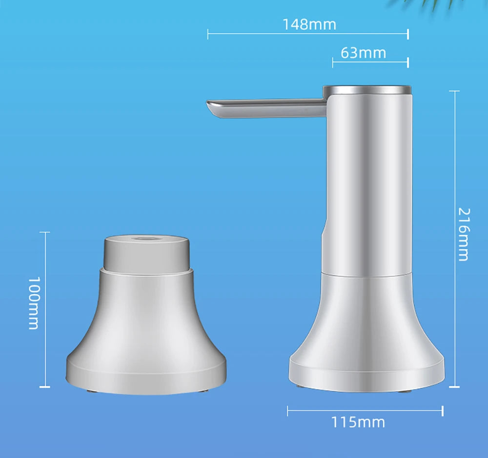 Pompe à eau électrique intelligente, pompe à eau automatique, distributeur d'eau potable aste, bouteille pliable, bureau, 19 litres