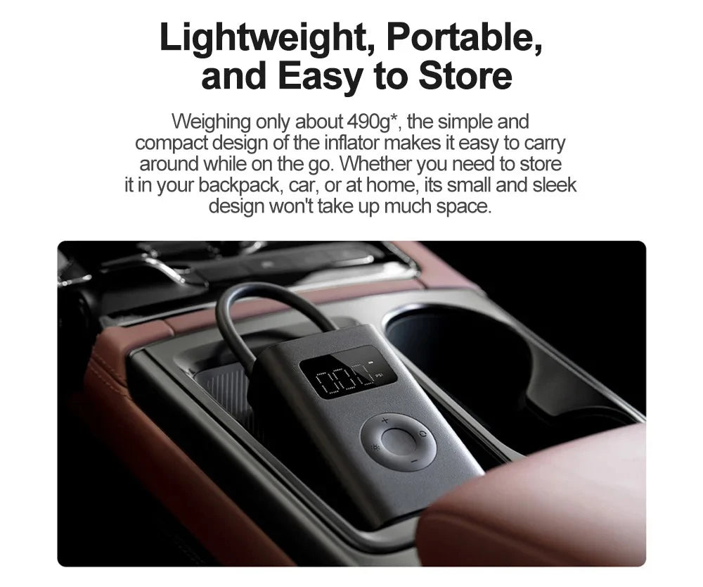 Nouveau compresseur d'air gonflable MIJIA 2D 2000mAh, pompe à air portable 2D pour vélo, voiture, moto, ballon CN