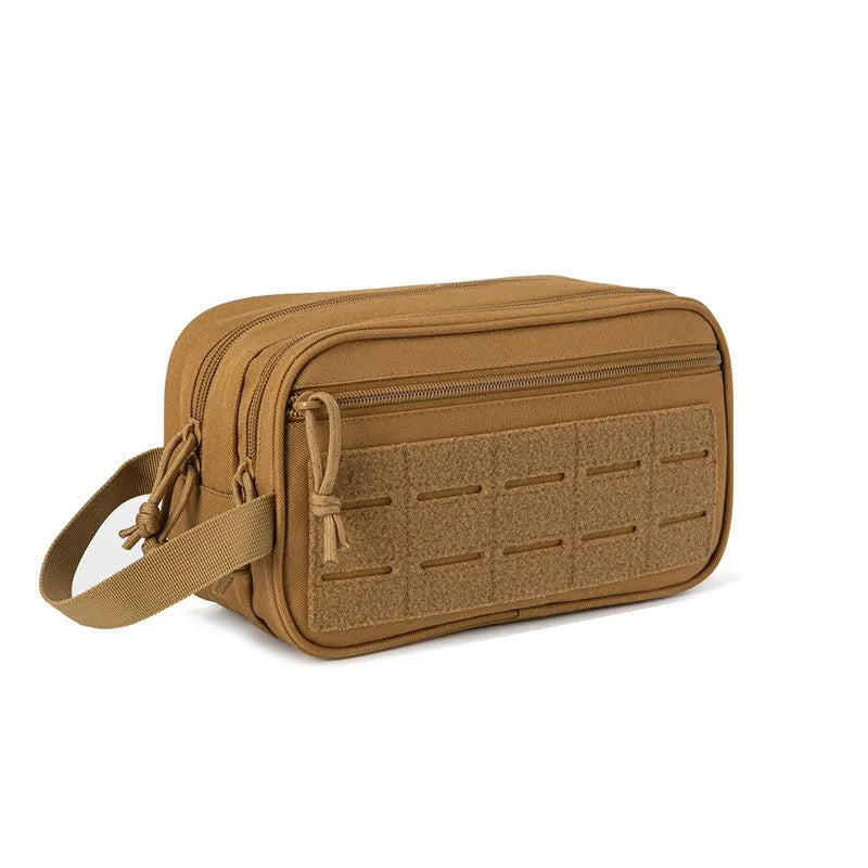 Sac de toilette tactique HOMEFISH pour hommes, sac d'hygiène, pochettes Molle, petite trousse de toilette, trousse de rasage pour hommes, trousse de voyage, maquillage