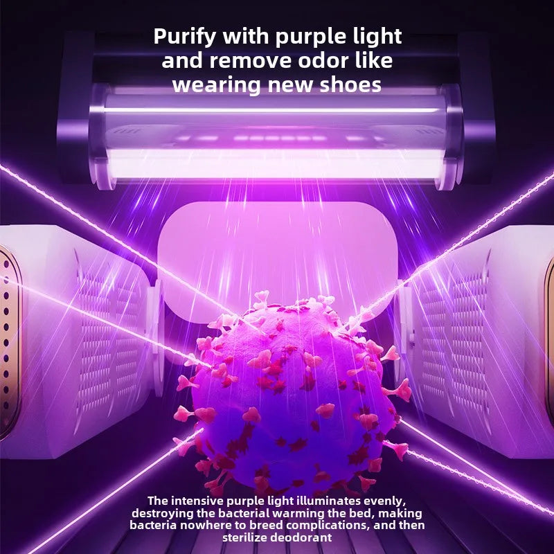 Sèche-chaussures pliable à température constante, air chaud, surpoids de vache, élimine les mauvaises odeurs, synchronisation, nouveau