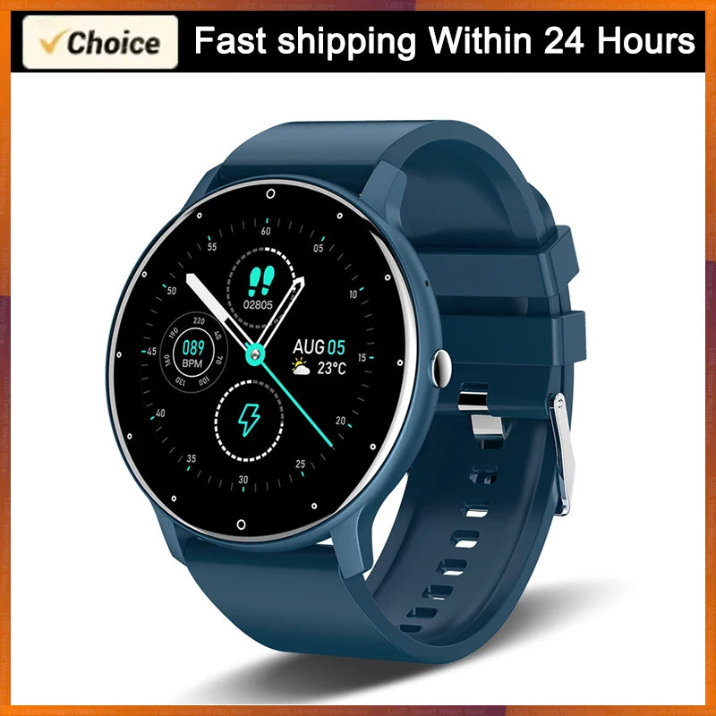 LIGE 2026 montre intelligente femmes hommes dames cadeau Sport Fitness hommes montres moniteur de fréquence cardiaque étanche Smartwatch pour Android IOS