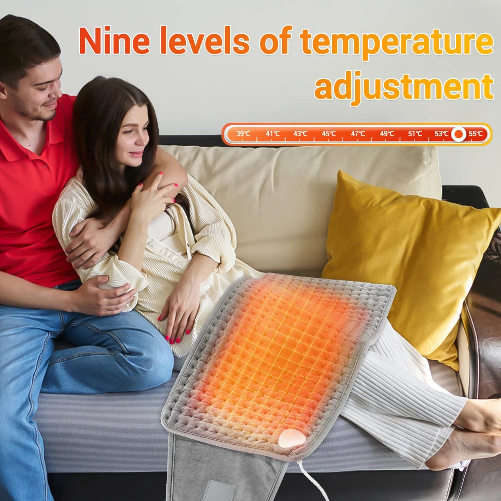 Couverture chauffante avec 9 niveaux de température, idéale pour le confort à la maison