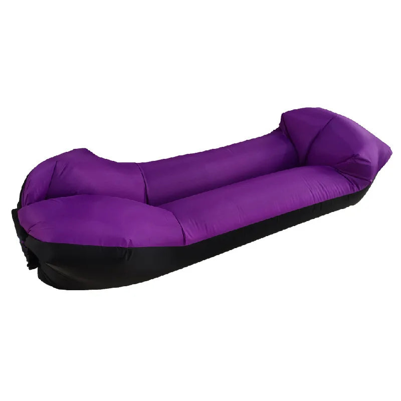 Tendance produits de plein Air canapé-lit gonflable rapide sac de couchage de bonne qualité sac gonflable sac paresseux canapé de plage 240*70 cm