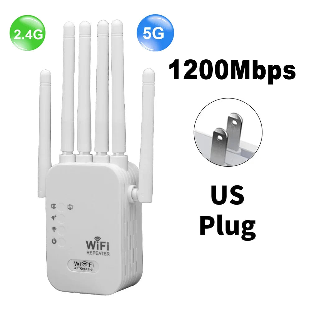 Kebidumei 1200Mbps répéteur WiFi sans fil amplificateur de Signal d'extension WIFI 2.4G 5G réseau double bande 802.11ac routeur amplificateur WiFi