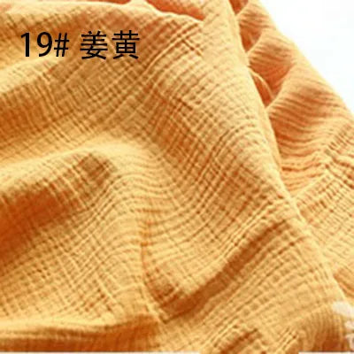 Tissu drapé en coton et lin, 100x135cm, Double gaze, crêpe, vêtements pour bébé, jupe pour dames, vêtements de nuit