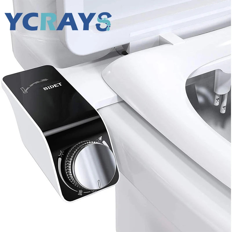 Bidet siège de toilette fixation Non électrique autonettoyant double buses lavage chaud froid mélangeur eau dame salle de bain accessoires pulvérisateur