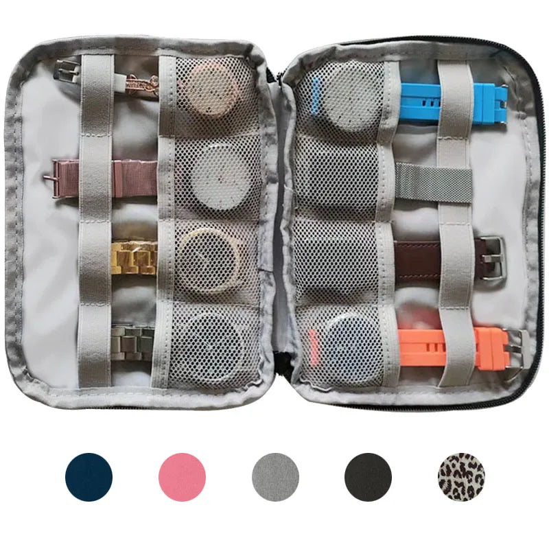 Boîte Portable étanche support de montre organisateur de rangement pour hommes femmes boîtes de montre intelligente pour Apple bracelet de montre boîte de rangement montres