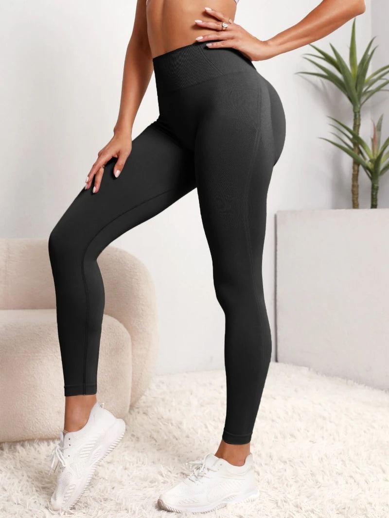 Leggings taille haute pour femmes, pantalon d'entraînement, contrôle du ventre, doux, extensible, confortable, Yoga, course à pied, sport