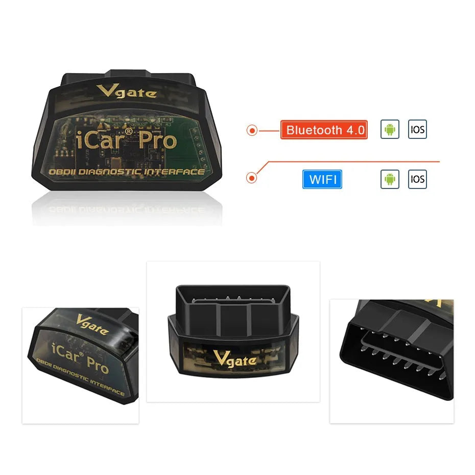 Scanner OBD2 Vgate iCar Pro ELM327 WIFI pour iOS/Android BT 4.0 BT 3.0 ELM 327 OBD 2 Outil de diagnostic automobile Lecteur de codes