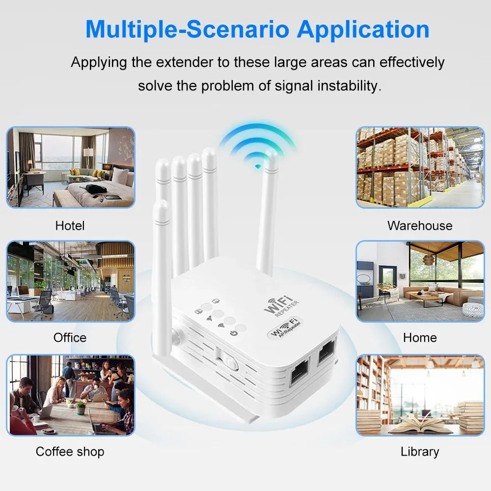 Kebidumei 1200Mbps répéteur WiFi sans fil amplificateur de Signal d'extension WIFI 2.4G 5G réseau double bande 802.11ac routeur amplificateur WiFi
