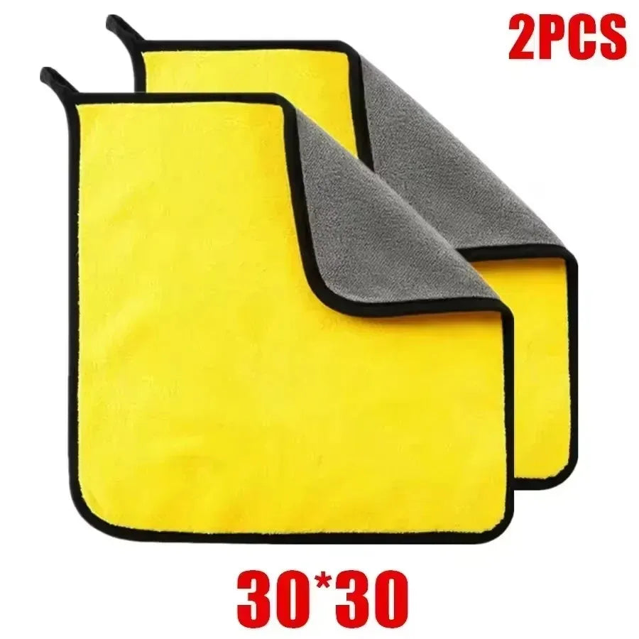 Serviette en microfibre pour le lavage de voitures 30x30CM, chiffon de séchage et de nettoyage de voiture, chiffon pour l'entretien