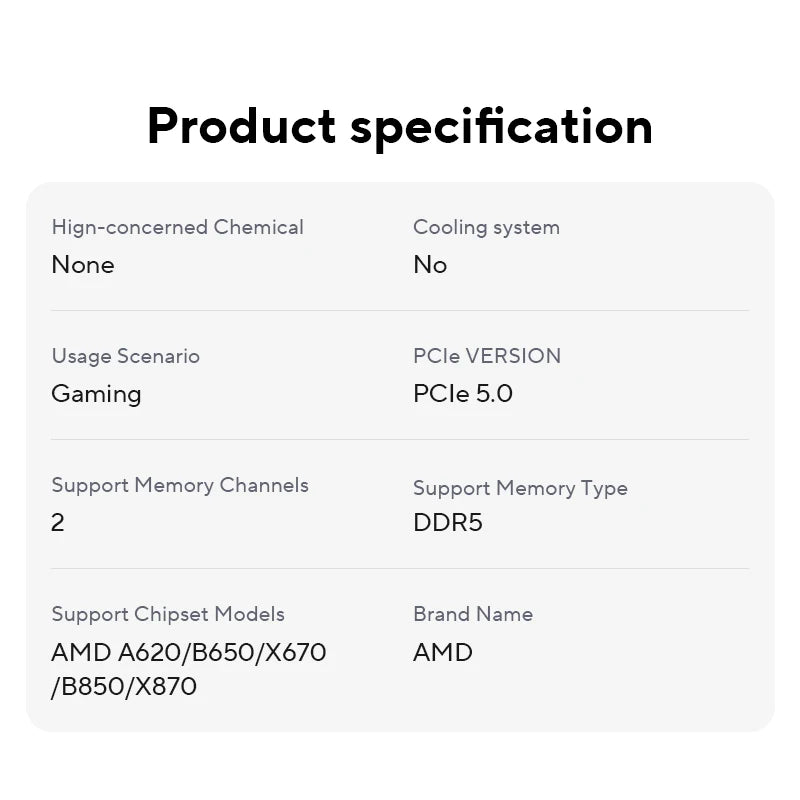 AMD Ryzen 5 9600 tout nouveau processeur 5.2GHz 6 cœurs 12 threads 38 mo de Cache 4NM TDP 65W Socket AM5 processeur de jeu sans emballage