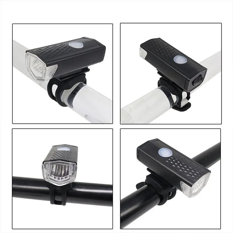 Phare vélo LED rechargeable, étanche, montage facile sur guidon, lumière puissante pour sécurité nocturne