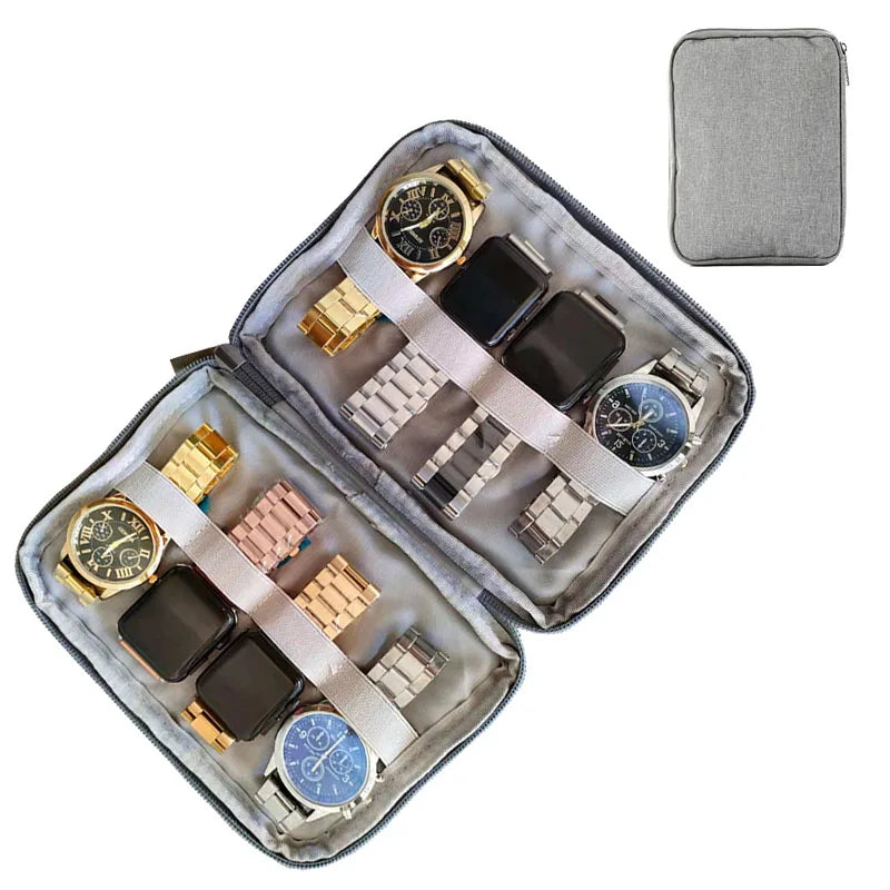 Boîte Portable étanche support de montre organisateur de rangement pour hommes femmes boîtes de montre intelligente pour Apple bracelet de montre boîte de rangement montres