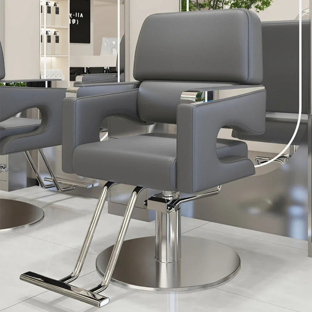Chaise de barbier nordique moderne confortable Salon de luxe chaise de coiffeur ergonomique beauté meubles de cheveux Kapperstoel personnalisés