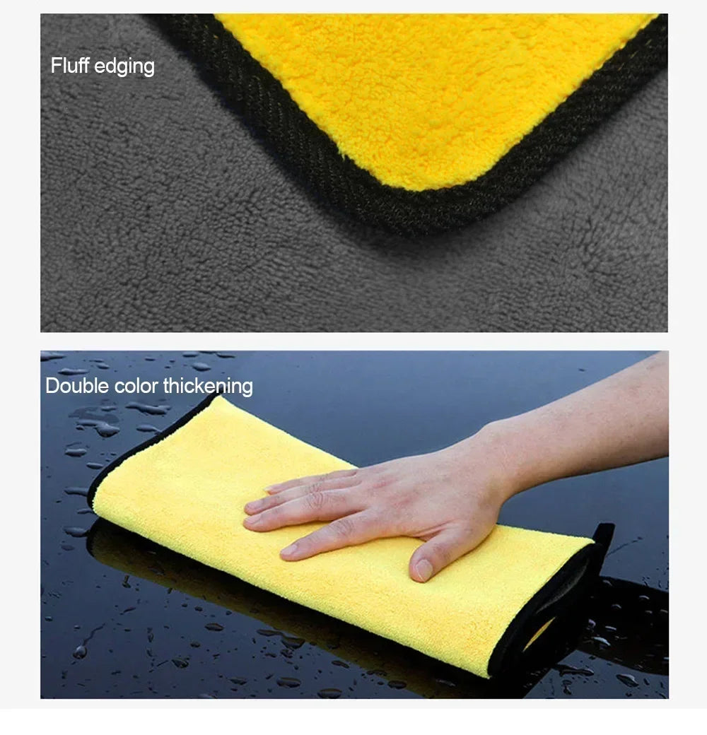 Serviette en microfibre pour le lavage de voitures 30x30CM, chiffon de séchage et de nettoyage de voiture, chiffon pour l'entretien