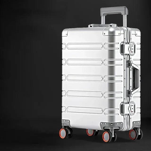 TravelTrolley bagages 20 ''valise de cabine à main sacs de voyage bagages roulants valise de voyage en alliage d'aluminium-magnésium