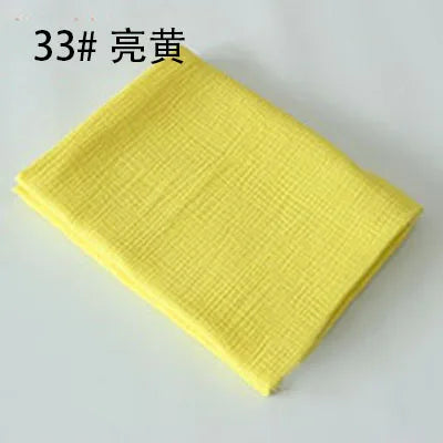 Tissu drapé en coton et lin, 100x135cm, Double gaze, crêpe, vêtements pour bébé, jupe pour dames, vêtements de nuit