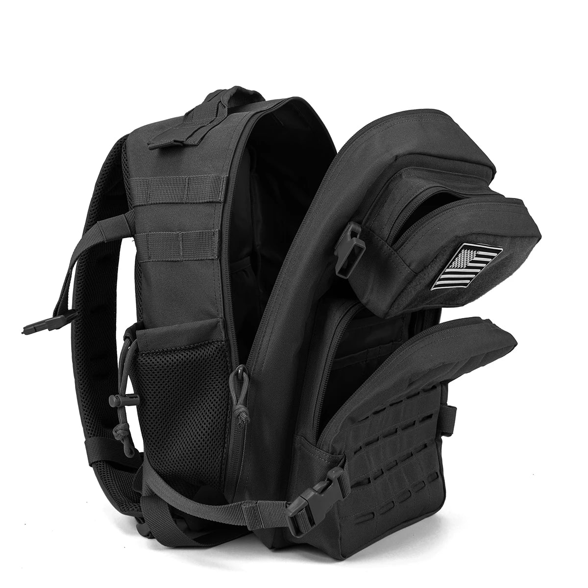 25L sac à dos tactique sac de plein air sac à dos de fitness sac à dos MOLLE femmes/hommes randonnée sac à dos de survie hommes double porte-gobelet