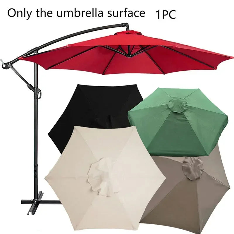 Housse de remplacement pour parasol déporté, 5 couleurs disponibles, surface imperméable pour extérieur