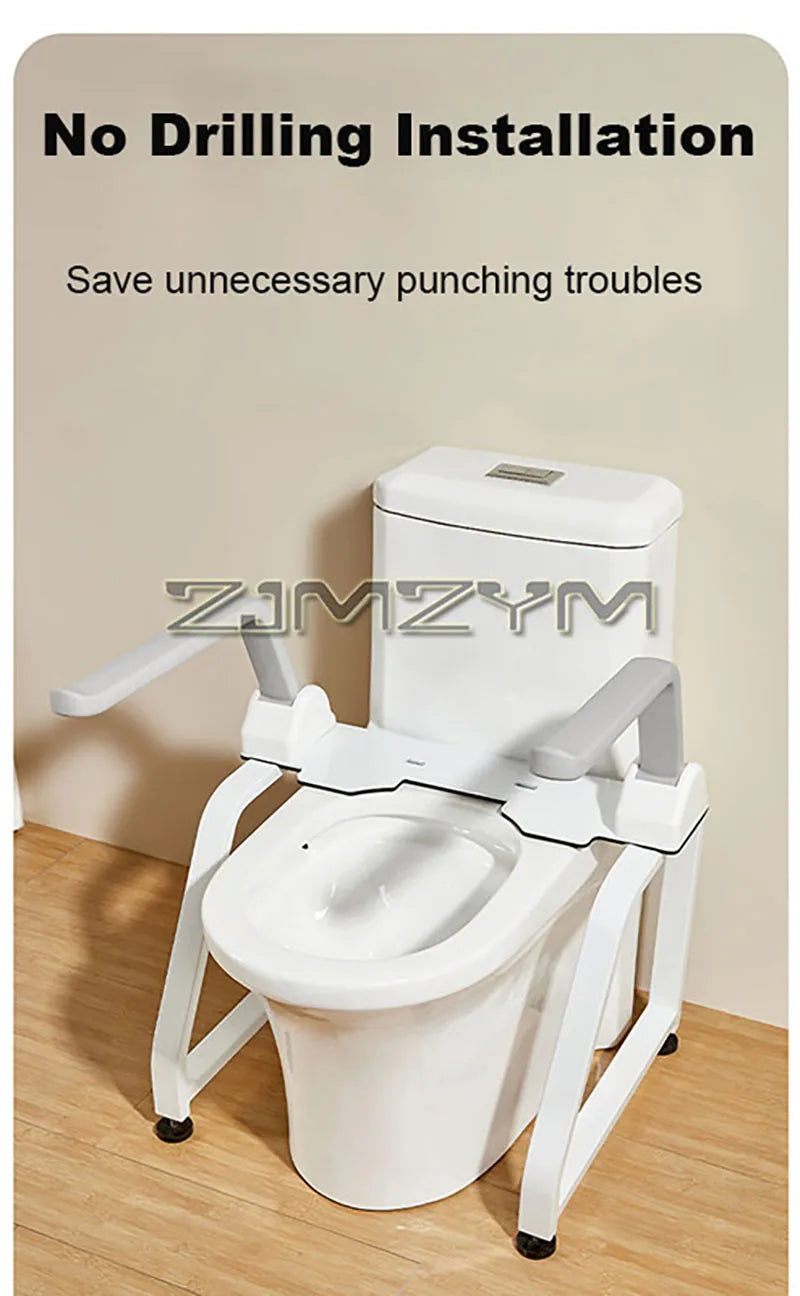 Main courante de toilette pour personnes âgées, sécurité antidérapante, étagère d'aide au salle de bain, siège de toilette, poignée pliable
