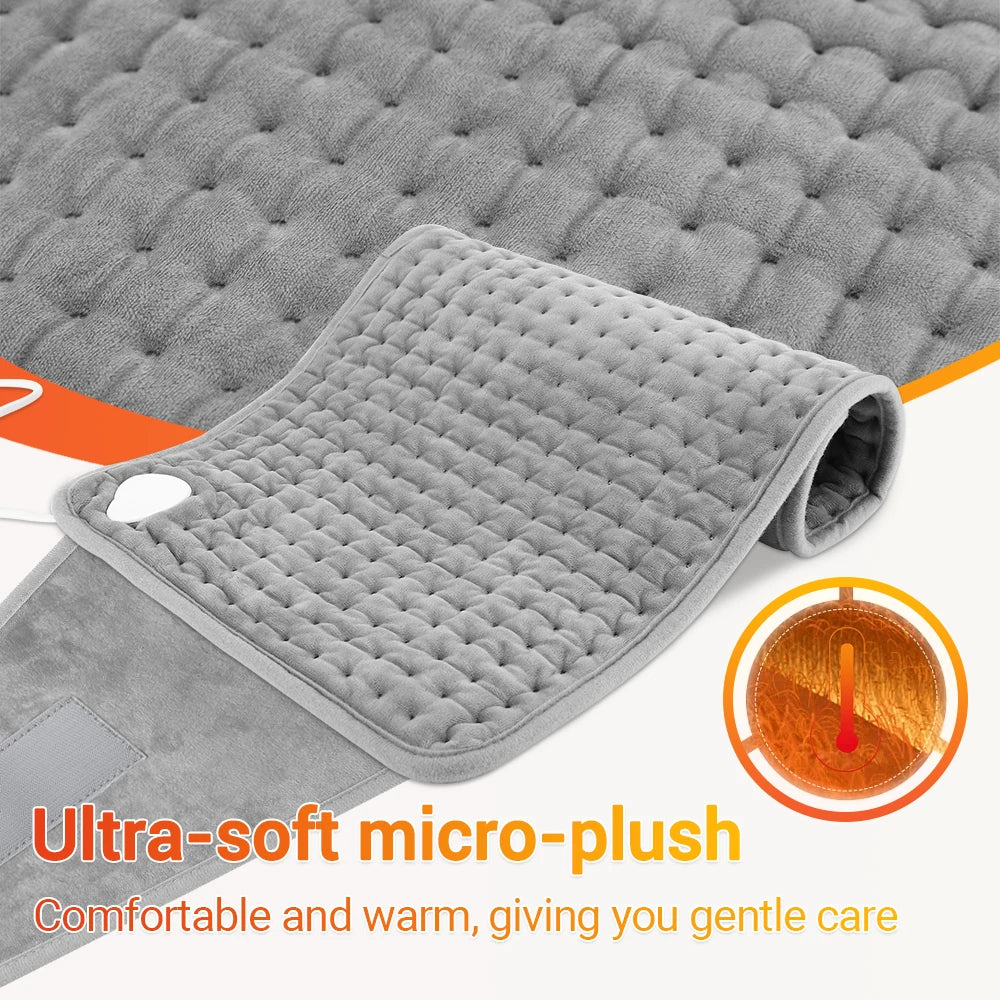 Couverture chauffante micro-plush ultra-douce, confortable et chaude pour soin doux