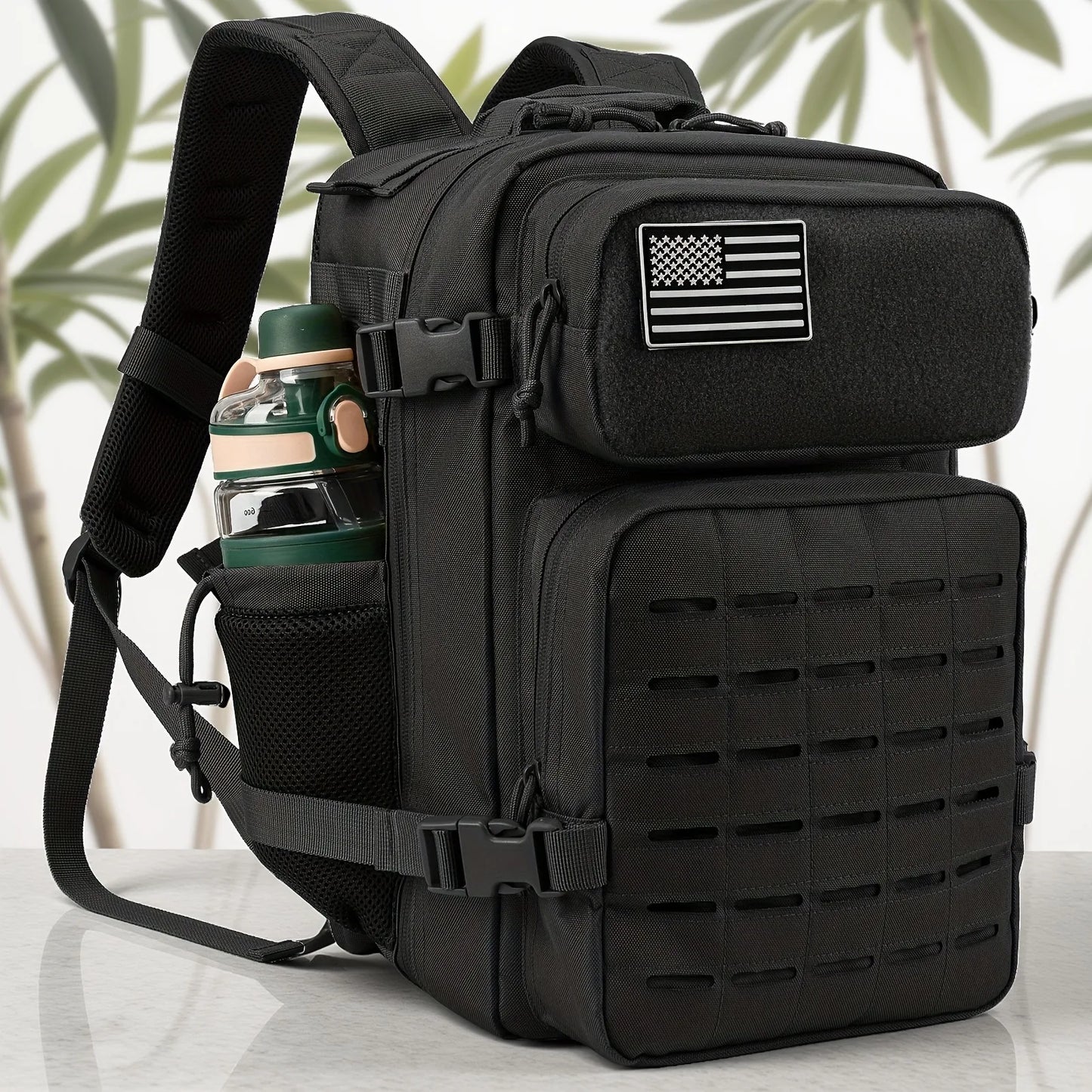 25L sac à dos tactique sac de plein air sac à dos de fitness sac à dos MOLLE femmes/hommes randonnée sac à dos de survie hommes double porte-gobelet