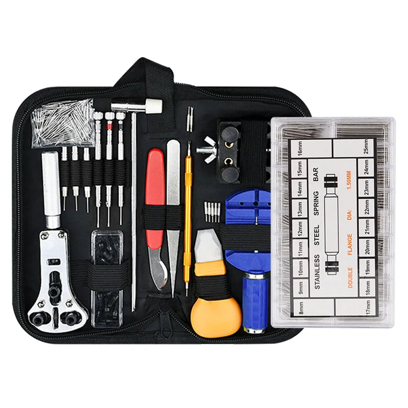 Outils de réparation d'entretien de montres, réglage des sangles de montre, remplacement de 24.com 147 pièces, démontage et installation