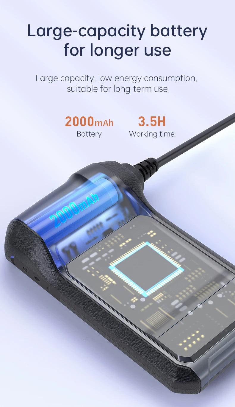 Caméra endoscopique industrielle HD1080P, 8mm, écran IPS 4.3 pouces, 1080P, pour inspection de tuyaux, réparation automobile, étanchéité IP67, 8 LED