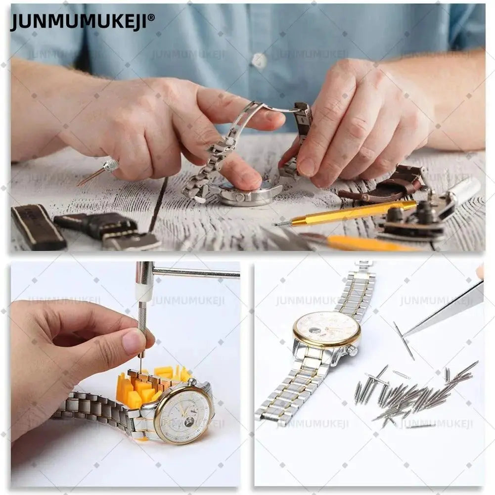 Outils de réparation d'entretien de montres, réglage des sangles de montre, remplacement de 24.com 147 pièces, démontage et installation