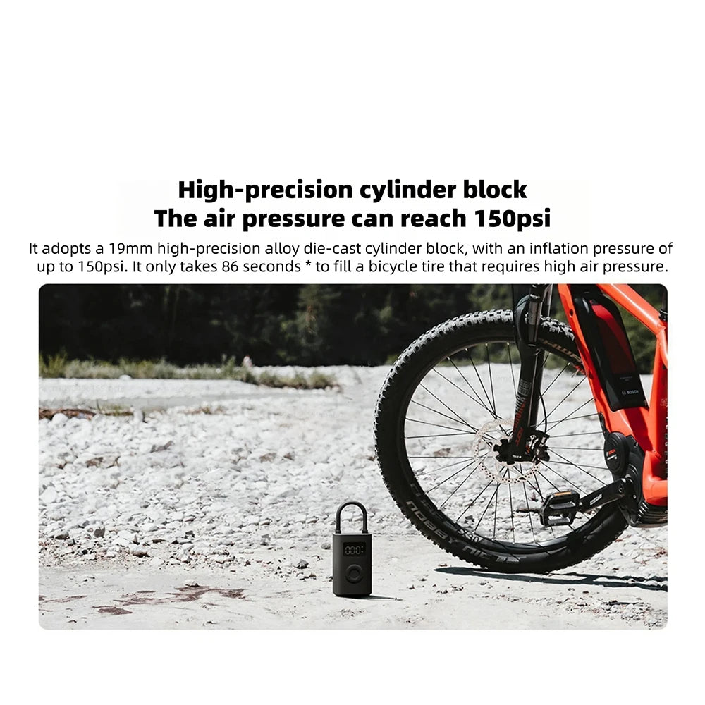 Nouveau compresseur d'air gonflable MIJIA 2D 2000mAh, pompe à air portable 2D pour vélo, voiture, moto, ballon CN