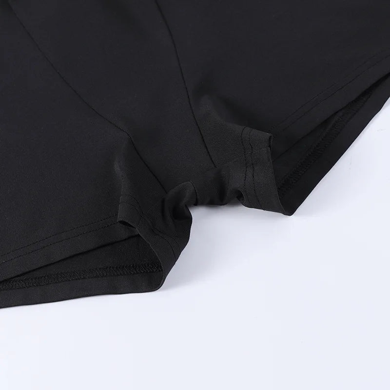 Short à manches courtes et col rond pour femme, ensemble sportif polyvalent, mode européenne et américaine, printemps et été, 3/4, 2 pièces