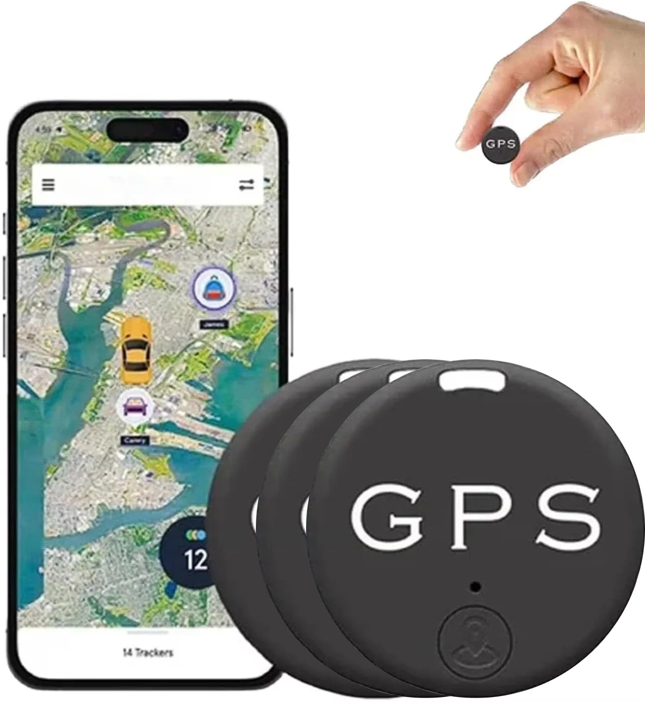 Localisateur Anti-perte de suivi de véhicule de voiture, Mini traceur GPS pour localisateur de véhicules, traqueur pour système de suivi Bluetooth