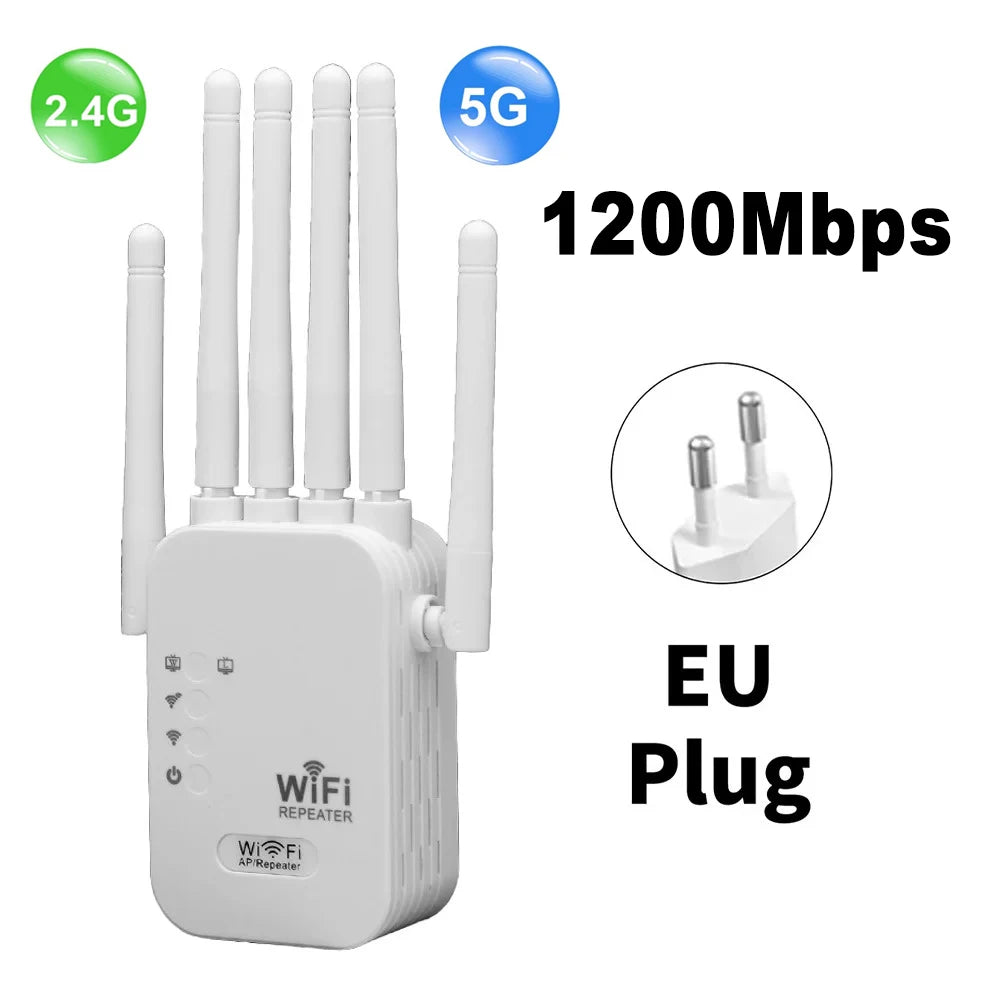 Kebidumei 1200Mbps répéteur WiFi sans fil amplificateur de Signal d'extension WIFI 2.4G 5G réseau double bande 802.11ac routeur amplificateur WiFi