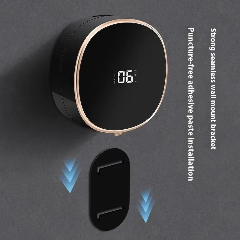 Distributeur automatique de savon liquide pour vaisselle, rechargeable, électrique, à fixation murale, à capteur, moussant, intelligent, sans contact, pour cuisine et salle de bain