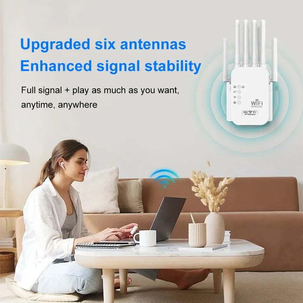 Kebidumei 1200Mbps répéteur WiFi sans fil amplificateur de Signal d'extension WIFI 2.4G 5G réseau double bande 802.11ac routeur amplificateur WiFi