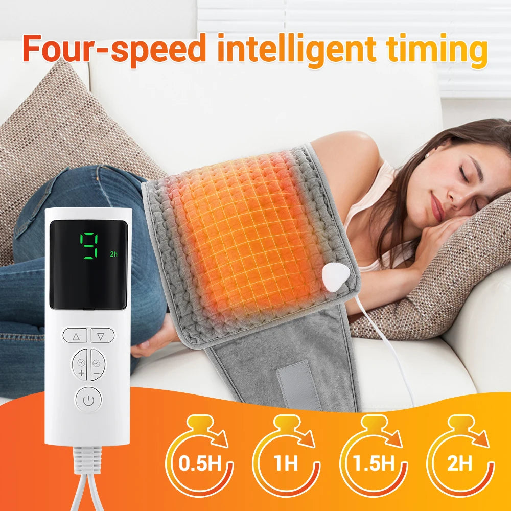Couverture chauffante intelligente avec minuterie 4 vitesses, relaxation à domicile