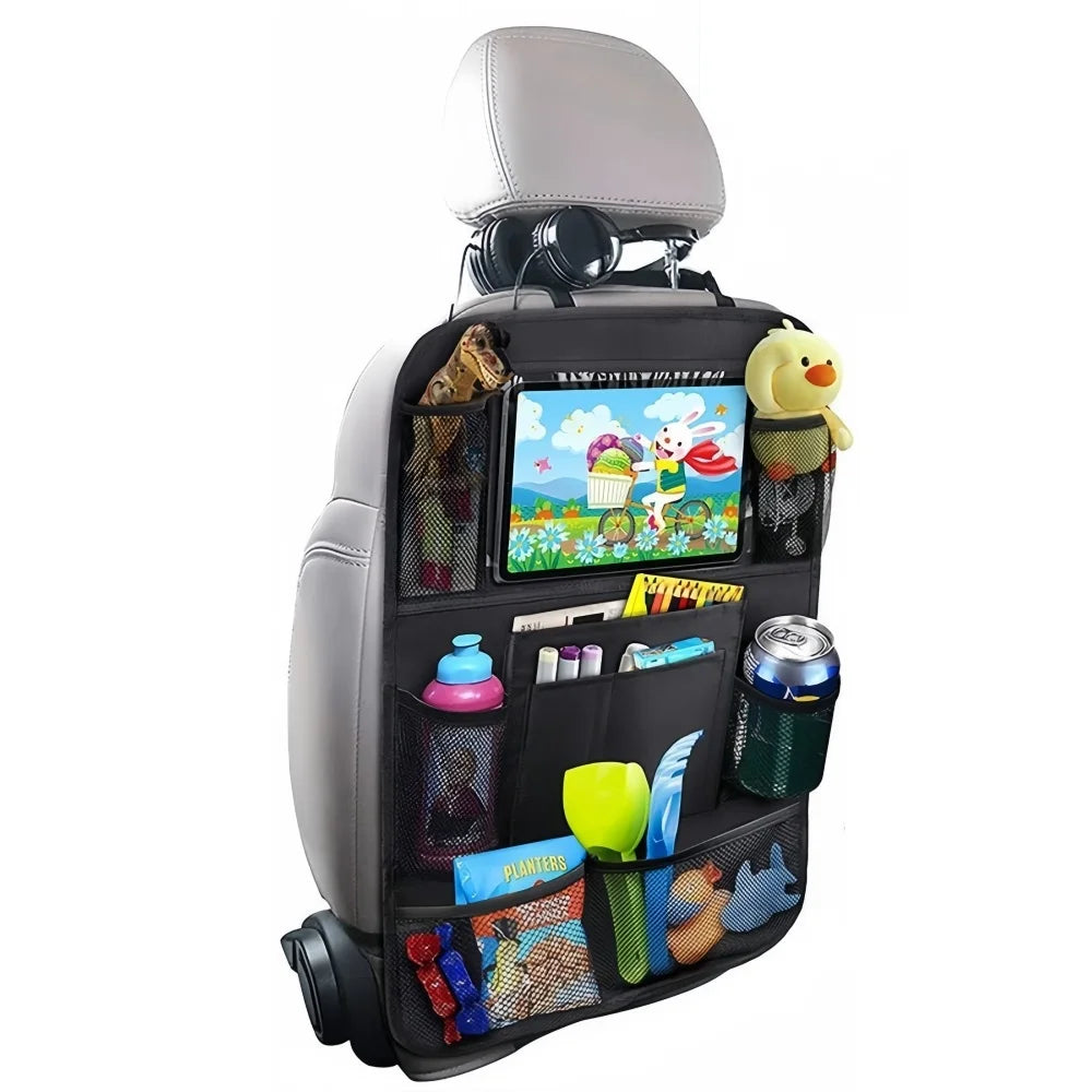Support de tablette à écran tactile pour siège arrière de voiture, pocommuniste de rangement automatiques, housse de siège arrière, protecteurs de siège arrière pour voyage, voyage pour enfants