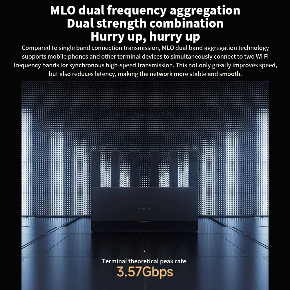 Routeur Xiaomi BE6500 Quad Nucleus Wifi7, port Ethernet 2.5G, double fréquence 2.4/5GHz, 6 amplificateurs de signal indépendants, Mesh 6500Mbps