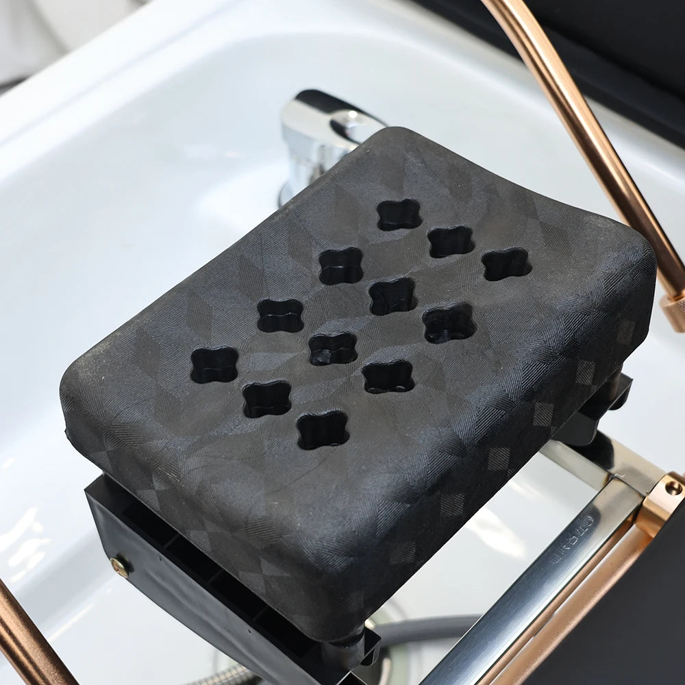 Lit de lavage de cheveux XinSheng pour salon de coiffure, table de massage thaïlandaise, mobilier commercial pour barbier avec bassin de bain de pieds