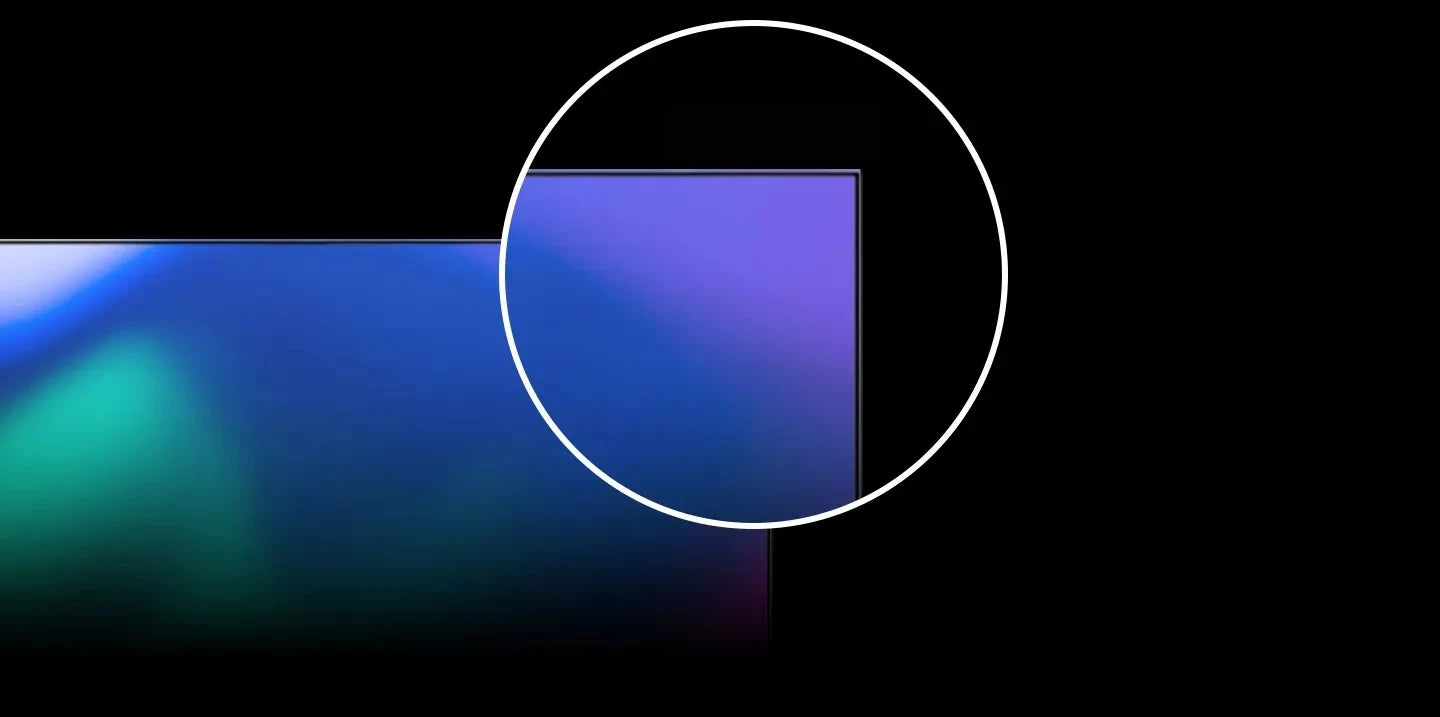 Écran OLED incurvé avec bordures ultra-fines, affichage couleur vive pour gadget high-tech