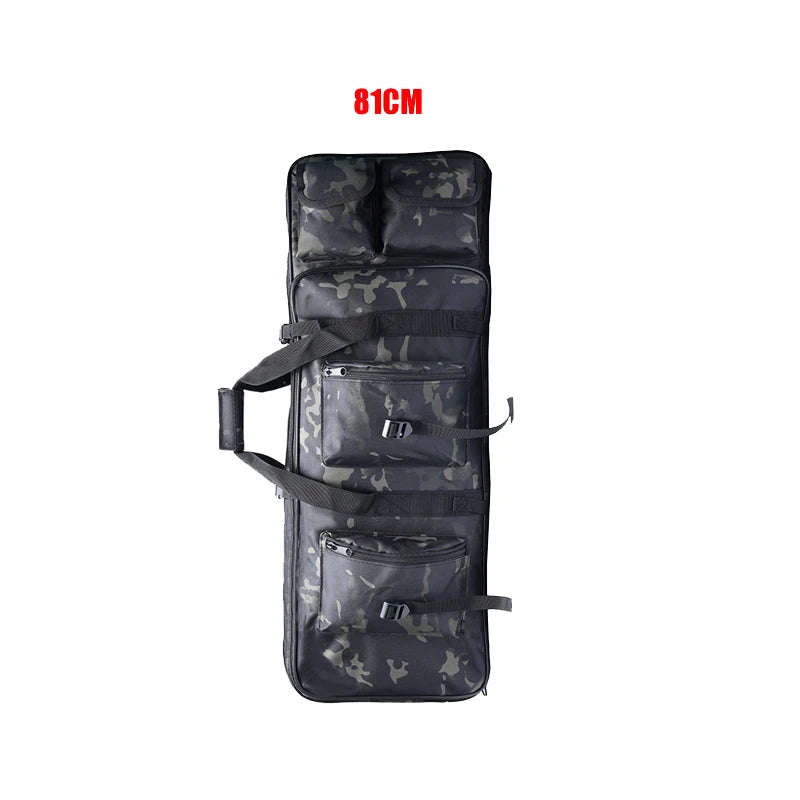 Sac de transport camouflage 81 cm avec poches multiples et sangle ajustable pour équipement tactique